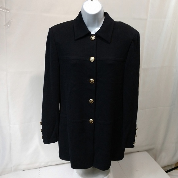 St. John Sweaters - St John Basics womens cardigan sweater 8 black EU